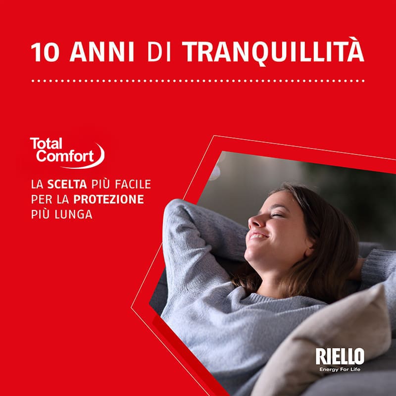 Banner TOTAL COMFORT SERVICE 10 anni di tranquillità